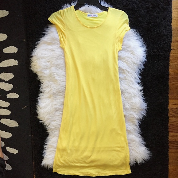 Rebecca Beeson sexy long yellow dress Sz 1 / XS - Picture 1 of 3